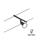 PAULMANN - Wire Spot Salt max1x10W GU5,3 Schwarz matt/Chrom 12V DC 60VA Kunststoff/Metall