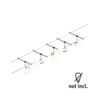 PAULMANN - Wire Set Sheela max5x10W GU5,3 Chrom matt/Chrom 12V DC 60VA Kunststoff/Metall