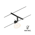 PAULMANN - Wire Spot Sheela max1x10W GU5,3 Schwarz matt/Chrom 12V DC 60VA Kunststoff/Metall