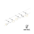 PAULMANN - Wire Set Salt max5x10W GU5,3 Weiß matt/Chrom 12V DC 60VA Kunststoff/Metall
