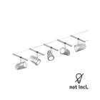 PAULMANN - Wire Systems DC Set Cup max5x10W Chrom matt/Chrom GU5,3 12V DC 60VA Kst/Met