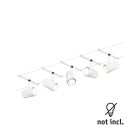 PAULMANN - Wire Systems DC Set Cup max5x10W weiss matt/Chrom GU5,3 12V DC 60VA Kst/Met