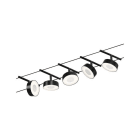 PAULMANN - Corduo Wire System DC Circle 5x5W Sw mat matt /Chrom 230V/12V DC 60VA Kst 3000K
