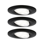PAULMANN - EBL Set Calla IP65 rund schwenkbar LED 3x680lm 4000K 6W 230V schwarz matt