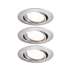 PAULMANN - EBL Set Base Zigbee Coin Dimmbar schwenkbar 3x430lm 230V Eisen gebürstet
