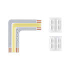 PAULMANN - MaxLED 1000 Stripe Edge Full-Line COB 90° Ecke 2700-6500K 0,65W 24V silber