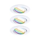 PAULMANN - EBL Set Base Zigbee Coin RGBW schwenkbar 3x420lm 230V Weiß