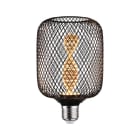 PAULMANN - LED Metallic Glow Zyl schwarz Helix E27 110lm 3,5W 1800K 230V