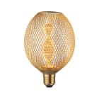 PAULMANN - LED Metallic Glow Globe messing Helix E27 130lm 3,5W 1800K 230V