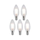 PAULMANN - LED 5er Pack Kerze 470lm 2700K matt E14 230V