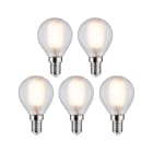 PAULMANN - LED 5er Pack Tropfen E14 470lm 2700K matt E14 230V