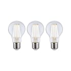 PAULMANN - LED Eco-Line 3er Pack AGL E27 840lm 4W 3000K klar 230V