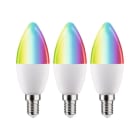 PAULMANN - LED ZB RGBW 3er Kerze E14 470lm 2200K-6500K dim 230V