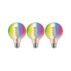 PAULMANN - LED ZB Fil RGBW 3er G95 E27 470lm 2200K-6500K dim gold 230V