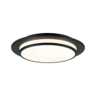 PAULMANN - WD Egron Deckenl 3StepDim LED 15W Sz 360 mm Schwarz 230V Met/Kst