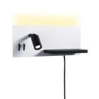 PAULMANN - Serra WL LED 5,5W/2,6W Rechts USBC Weiß Schwarz 230V Metall
