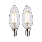 PAULMANN - LED Fil 2er Kerzen 470lm E14 4000K klar 4,5W 230V