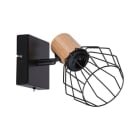 PAULMANN - Spotlights Lanka max, 1x20W E14 230V Schwarz / Holz