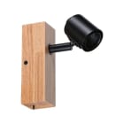 PAULMANN - Spotlights Arvid max, 1x20W E27 230V Schwarz / Holz