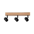 PAULMANN - Spotlights Arvid max, 3x20W E27 230V Schwarz / Holz