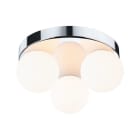 PAULMANN - WD Gove IP44 Deckenl max 3x20W G9 Rondel Satin/Chrom Glas/Metall