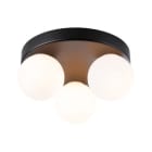 PAULMANN - WD Gove IP44 Deckenl max 3x20W G9 Rondel Satin/Schwarz matt Glas/Metall