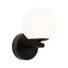 PAULMANN - WD Gove IP44 Wandl LED 5W Satin/Schwarz matt Glas/Metall