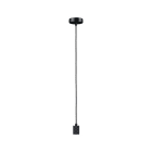 PAULMANN - Neordic Tilla Pendelleuchte max1x60W E27 Graphitschwarz 230V Stoff/Metall