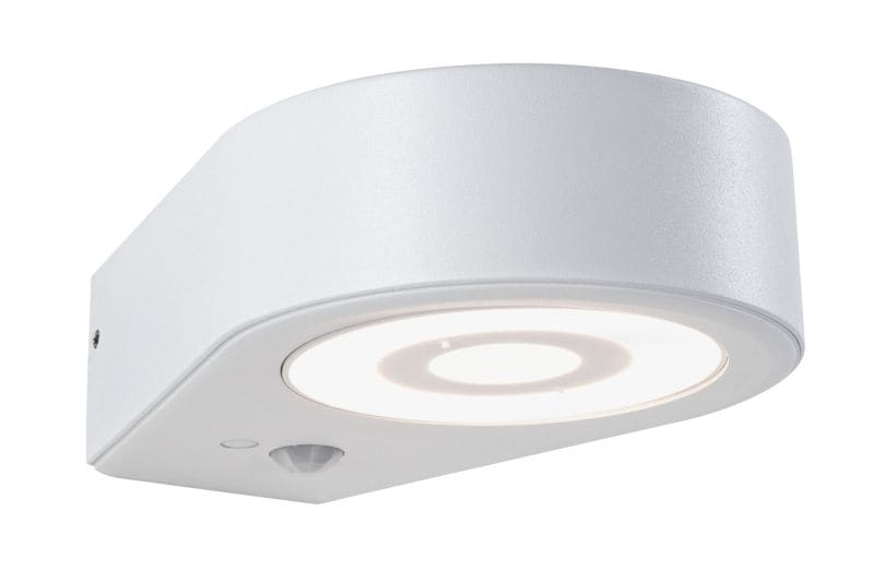 PAULMANN - Outdoor 230V Wand Silma 1er IP44 Sensor 3000K 230V Alu Weiß