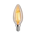 PAULMANN - LED 1879 gold Kerze E14 450lm 4,9W 1800K 3step dim 230V