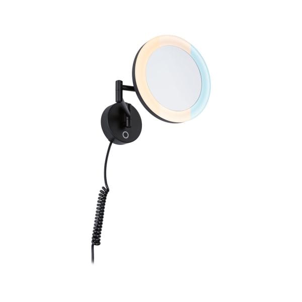 PAULMANN - LED Kosmetikspiegel Masua IP44 White Switch 55lm 230V 4W Schwarz matt