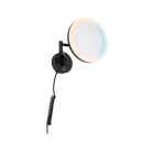 PAULMANN - LED Kosmetikspiegel Masua IP44 White Switch 55lm 230V 4W Schwarz matt