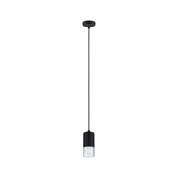 PAULMANN - LED Pendelleuchte Kame 9W Klar, Signalschwarz