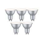 PAULMANN - LED GU10 5er Pack 460lm 2700K 4,9W RAL 9006 230V