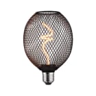 PAULMANN - LED Metallic Glow Globe Schwarz E27 160lm 4W 1800K 3-step-dim 230V