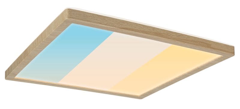 PAULMANN - Panel Atria Shine IP44 18W WhiteSelect 300x300mm 230V Eiche Kunststoff