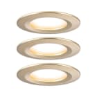 PAULMANN - EBL Set Nova Coin 3-stepdim rd starr LED 3x6W 2700K 230V Gold matt/Alu