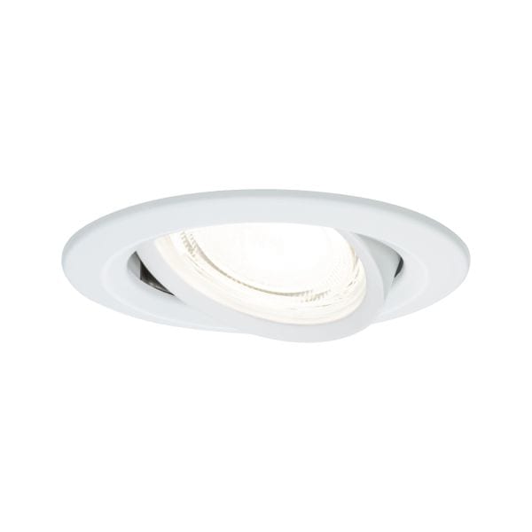 PAULMANN - EBL Set Nova Coin EEK A schw LED 1x2,8W 230V 51mm Weiß matt