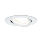 PAULMANN - EBL Set Nova Coin EEK A schw LED 1x2,8W 230V 51mm Weiß matt