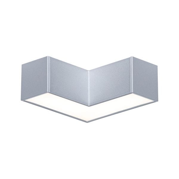 PAULMANN - Linion Lichtkanal Ecke 90° 3,5W 3000K 24V RAL 9006 Weißaluminium