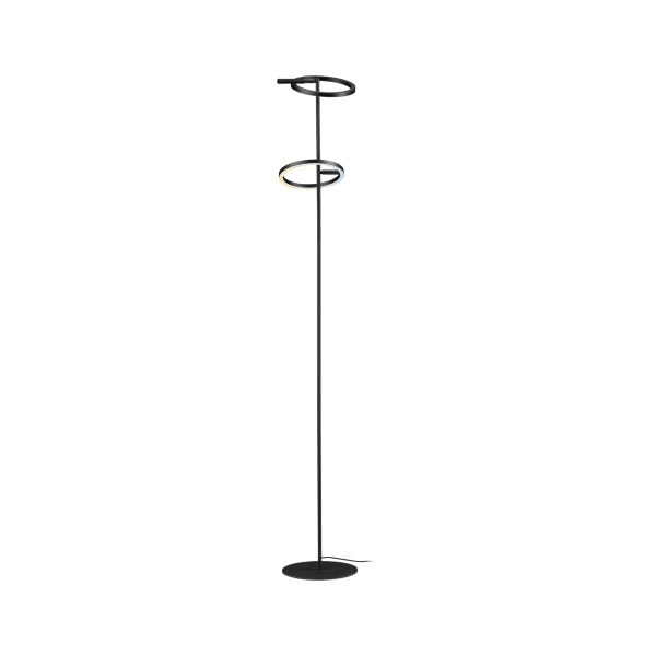 PAULMANN - Odila Stehleuchte LED dim Tunable White 2x10,4W Chrom/Schwarz 230V Metall