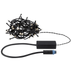 PAULMANN - Outdoor Plug & Shine Lichterkette Yuna 5m 3000K IP44