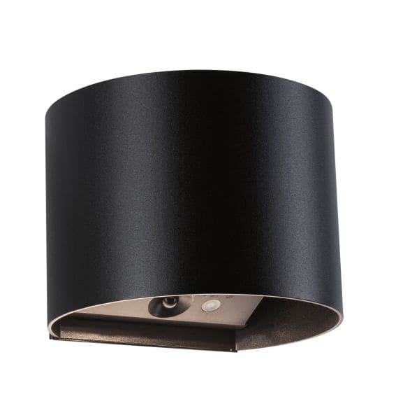 PAULMANN - WD Nyora Mobile Wandl Sensor IP44 __W  Schwarz Kunststoff