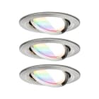 PAULMANN - EBL Set Nova ZB Coin RGBW schw 3x6W Es