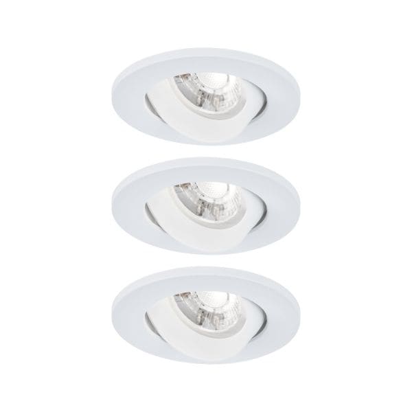 PAULMANN - EBL Salerno 3set 3x2,9W 4000K Fixled schwenkbar weiß matt Kunststoff