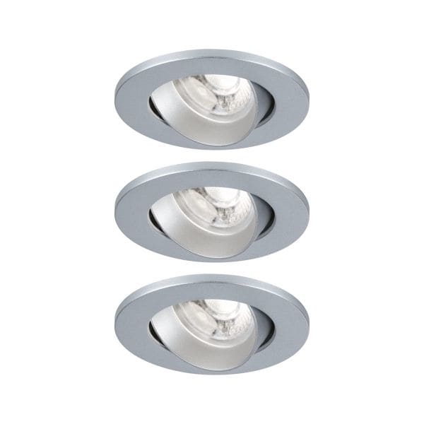 PAULMANN - EBL Salerno 3set 3x2,9W 4000K Fixled schwenkbar Chrom matt Kunststoff