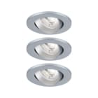 PAULMANN - EBL Salerno 3set 3x2,9W 4000K Fixled schwenkbar Chrom matt Kunststoff