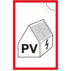 KROSCHKE - PV Hinweisschild f. Feuerwehr, Folie, selbstkleb. 200x100mm