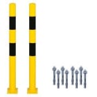 KROSCHKE - Schutzpfosten-Set XL zum Aufdübeln. RohrØ: 76mm / H: 1000mm