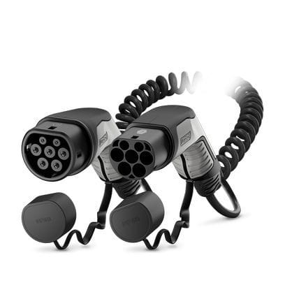 PHOENIX CONTACT - AC-Ladekabel 3ph, 20 A, 480V, 4m, Typ2, schwarz, spiralisiert
